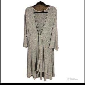 Torrid Gray Faux Wrap Midi Dress Size 4